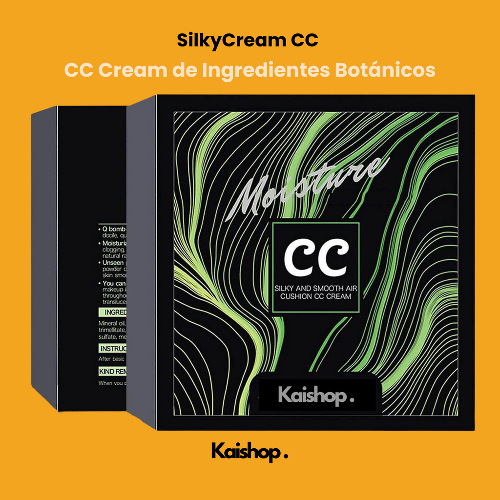 Base de maquillaje SilkyCream CC + Brocha de Regalo (1 + 2 GRATIS)