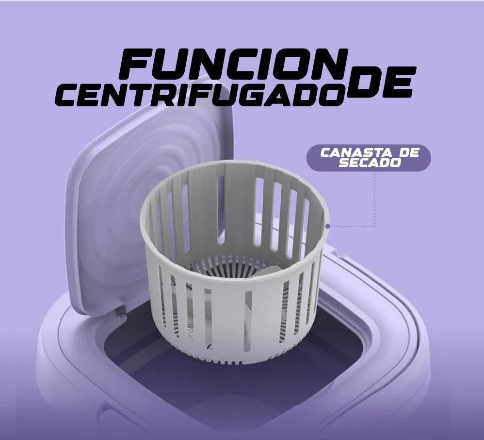 Mini Lavadora Portatil Plegable