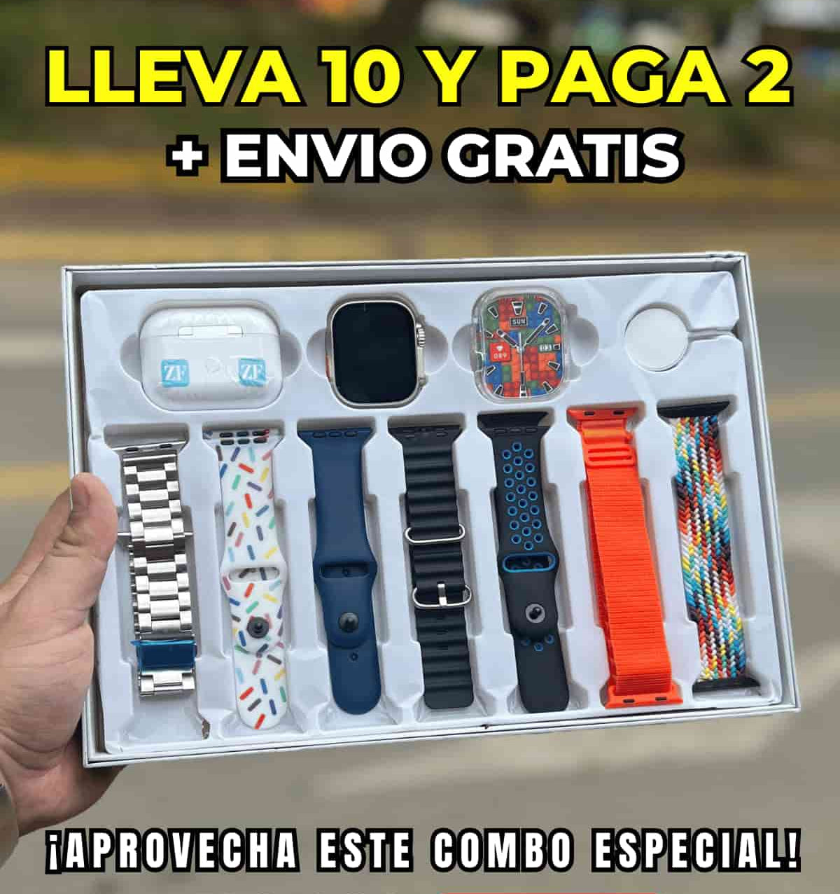 🌟 Smart Watch Ultra + AirPods Pro| 10 en 1 🌟