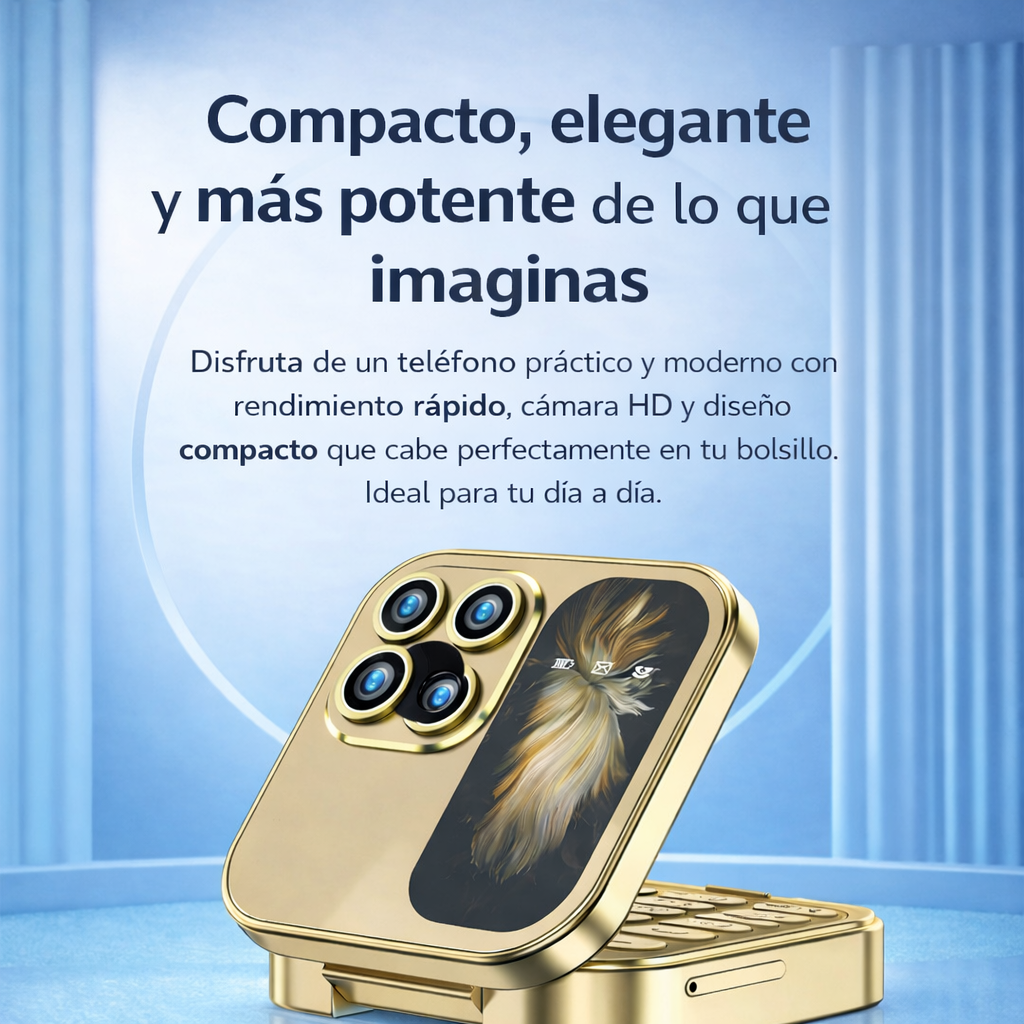 Mini Teléfono – Compacto, Elegante y Potente