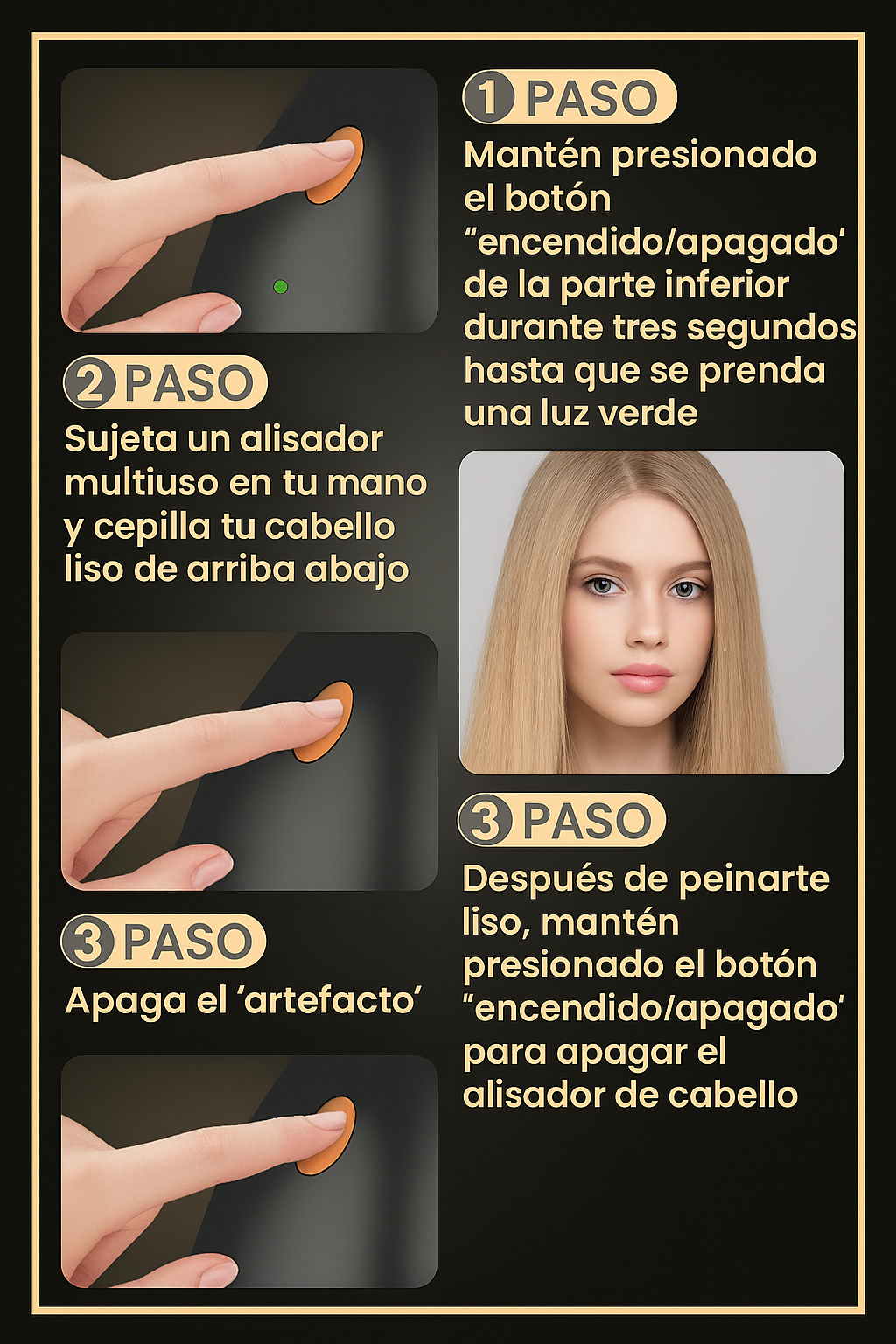 Plancha de Cabello Portátil