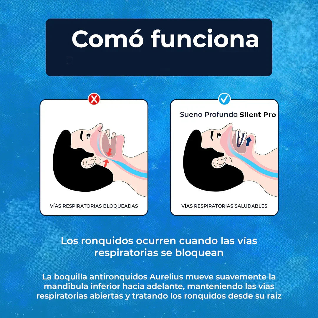 OFERTA 50% -  Silent Pro™(Aurelius) Elimina los ronquidos, desde la primera noche. Cómodo. Seguro. Efectivo.