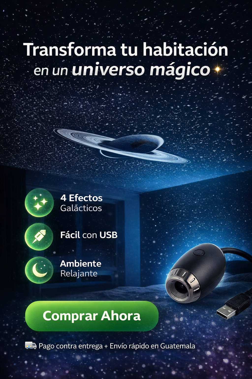 Convierte tu habitación en un universo mágico en segundos