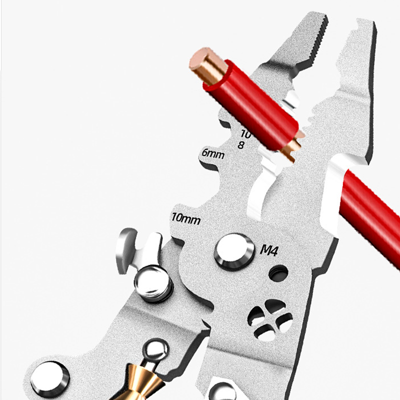 👷‍♂️Tijeras multifuncionales plegables para pelar cables con prueba eléctrica👷‍♂️