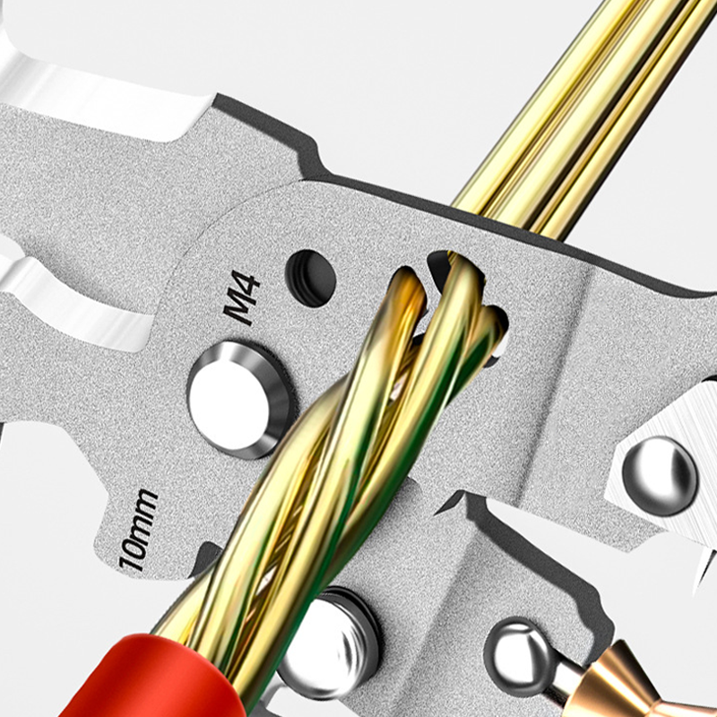 👷‍♂️Tijeras multifuncionales plegables para pelar cables con prueba eléctrica👷‍♂️