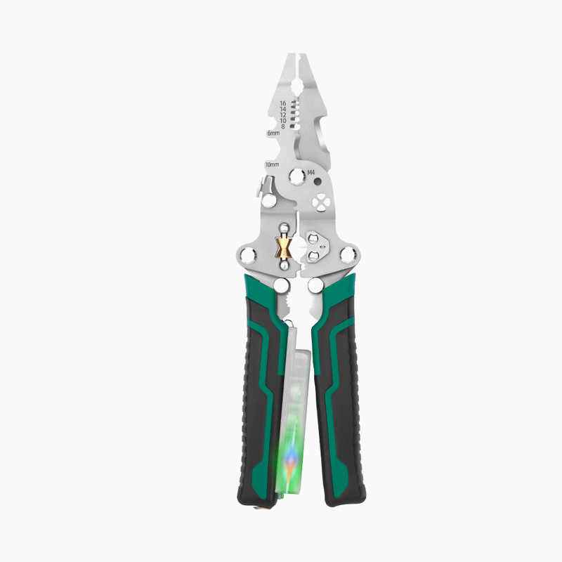 👷‍♂️Tijeras multifuncionales plegables para pelar cables con prueba eléctrica👷‍♂️